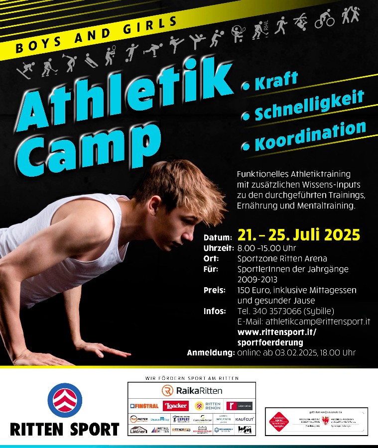 Athletik Camp 2025 - Anmeldungen öffnen!